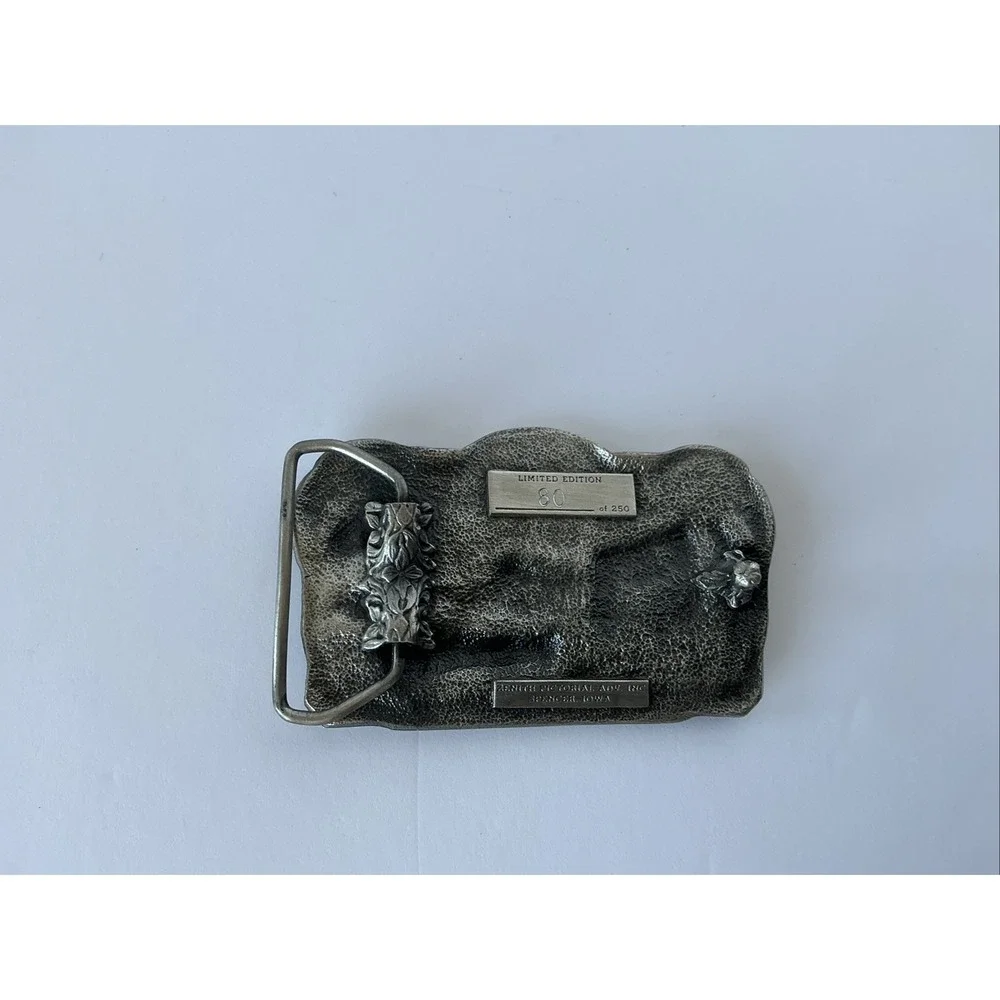 Volin SD 1886 1986 Pewter Belt Buckle Limited‎ Edition Western Americana